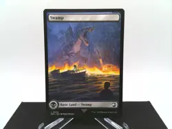 Swamp 0023 (Full Art) UB: Jurassic World REX Basic Land MTG Magic - Image 2