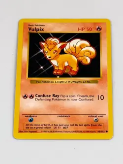 Shadowless Vulpix Pokemon Card Base Set 1999 WOTC 68/102 - Image 1
