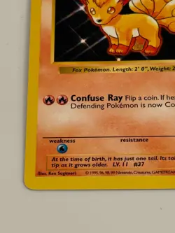 Shadowless Vulpix Pokemon Card Base Set 1999 WOTC 68/102 - Image 3