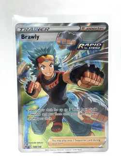 Pokemon TCG Brawly Sword & Shield - Chilling Reign 188/198 Holo Full Art... - Image 1