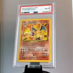 Charizard PSA 8 🔥 Base Set Holo Pokemon Unlimited Rare Pokemon TCG 1999 NM-MT - Image 1