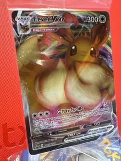 Eevee VMAX SWSH087 SEALED Shining Fates Black Star Promo Card Pokemon TCG - Image 2