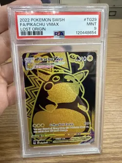 2022 Pokemon SWSH FA/Pikachu VMAX Lost Origin PSA 9 - Image 1