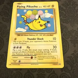 Flying Pikachu 110/108 Secret Rare 2016 XY Evolutions - Pokemon TCG - Image 1