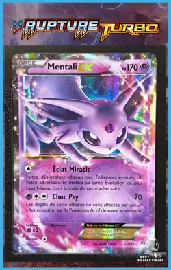 Carte Pokemon Mentali EX 52/122 XY09 XY Rupture Turbo FR XY9 - Image 1