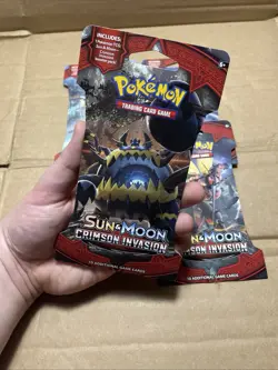 Pokemon Sun & Moon Crimson Invasion Booster Pack Set of 15 - Image 2