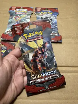 Pokemon Sun & Moon Crimson Invasion Booster Pack Set of 15 - Image 3