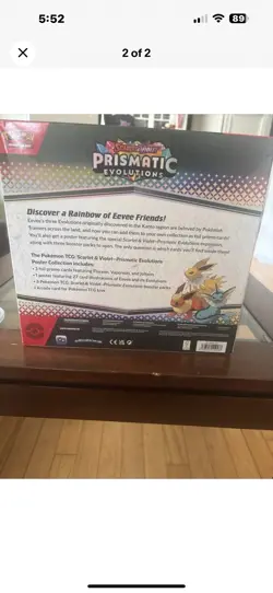 Pokemon TCG Scarlet & Violet Prismatic Evolutions Poster Collection Box - Image 2
