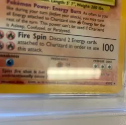 1999 Pokemon TCG Base Set Unlimited Charizard Holo Rare PSA 7 Gorgeous 4/102 - Image 5