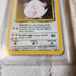 1999 Pokemon Base Set Chansey - Rare Holo PSA 8 NM-MT #3 - Image 3