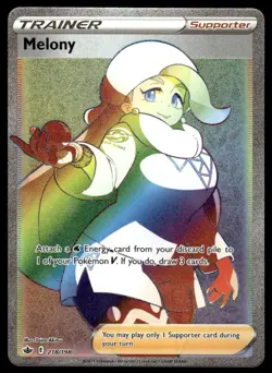 Pokemon TCG Chilling Reign #218/198 Melony LP - Image 1