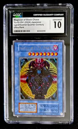 CGC 10 Magician of Black Chaos Japanese Premium Pack Ultra Rare YuGiOh - Image 1