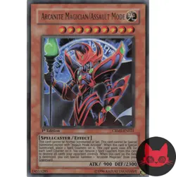 Yugioh Arcanite Magician/Assault Mode CRMS-EN021 Ultra Rare 1st Edition LP - Image 1