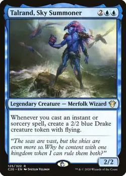 MTG. Mono-Blue -100 card-Commander Deck(Drake Creation)-Talrand-Sky Summoner-LP - Image 1