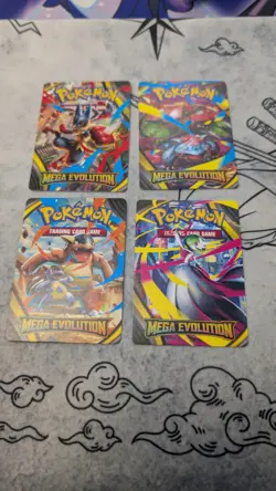 Pokemon TCG Mega Evolution Trainer Tips Art Card Set - Image 1