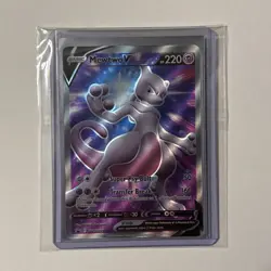 Pokemon TCG Mewtwo v SWSH229 Ultra Rare Black Star Promo Card - NM Condition! - Image 4