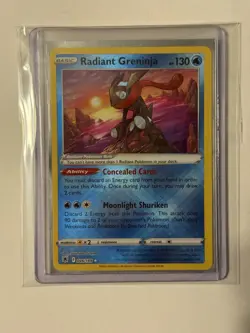 Pokemon TCG Radiant Greninja Astral Radiance Card 046/189 - NM/Mint! - Image 1