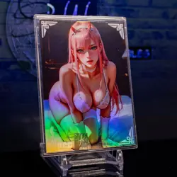 Zero Two Waifu Trading Card ACG-AVL Goddess Holo Foil No. 006 Anime Manga Art - Image 2