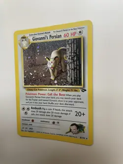 giovannis persian 8/132 Gym Challenge Pokemon Card WOTC rare Near Mint - Image 4