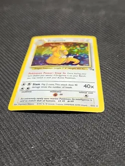 Dragonite Fossil Holo Rare Card 4/62 Unlimited pokemon tcg - Image 3