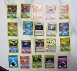 Lot of 20 Pokemon Cards Base Set including Smeargle 30/75 - Image 1