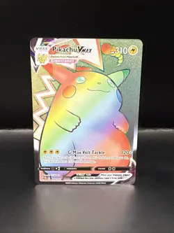 Pokemon TCG Vivid Voltage Rainbow Pikachu VMAX Secret Rare Card 188/185 - Image 4