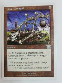 MTG Magic The Gathering Card Skull Catapult Artifact Sixth edition 1999 - Image 1