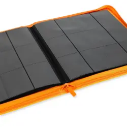 Vault X Neon Orange 12-Pocket Exo-Tec Zip Binder - 480 Cards - New - Image 2