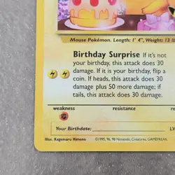 Pokemon Pikachu TCG Birthday Celebrations Holo Rare Card #24 Classic Collection - Image 5