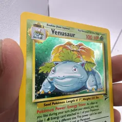 Pokemon Card Venusaur 15/102 Base Set Unlimited 1999 WOTC Holo Rare NMT - Image 2