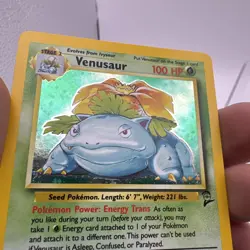 Pokemon Card Venusaur 15/102 Base Set Unlimited 1999 WOTC Holo Rare NMT - Image 3