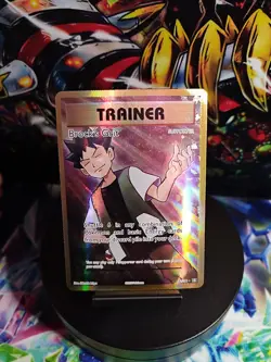 Pokemon TCG Evolutions Brock's Grit Holo Card 107/108 Full Art Ultra Rare - Image 1