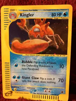 Kingler 15/165 Holo - 2002 Pokemon Expedition Holo Rare Card SWIRL WOW - Image 5