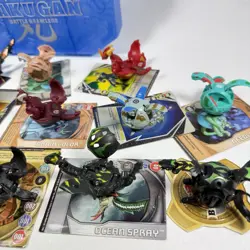 Bakugan Battle Brawlers Lot 14 Figures Cards Carry Case Original Series - Image 3