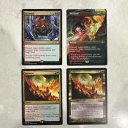 Magic the Gathering MTG Decimate Play Set Of 4 Cards - Image 1