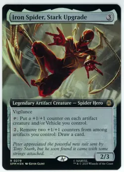 Iron Spider, Stark Upgrade (Extended Art Foil) 279 MTG Marvel's Spider-Man (SPM) - Image 1