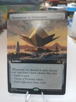 Mtg NM Monument To Endurance Extended Art Rare (0394) - Image 1