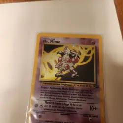 Pokemon TCG Mr. Mime Jungle 6/64 Holo Unlimited Holo Rare Italian Vintage 1995 - Image 2