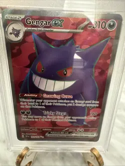 PSA 9 Pokemon SV Temporal Forces TEF EN Gengar ex #193/162 2024 - Image 2