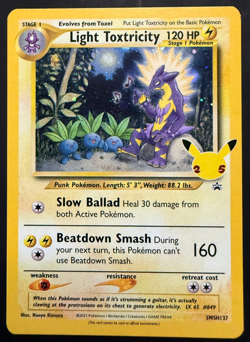 Light Toxtricity #SWSH137 NM - Pokemon TCG: Sword & Shield "Celebrations" - Image 1