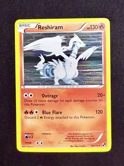 Pokemon TCG Zekrom 47/114 & Reshiram 26/114 From Black White 2011 - Image 2
