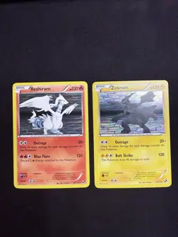 Pokemon TCG Zekrom 47/114 & Reshiram 26/114 From Black White 2011 - Image 4