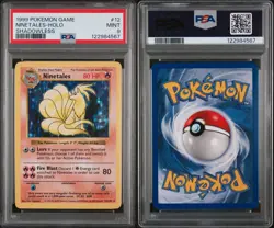 Pokemon Ninetales Base Set Shadowless Holo Rare #12 PSA 9 Mint - Image 2