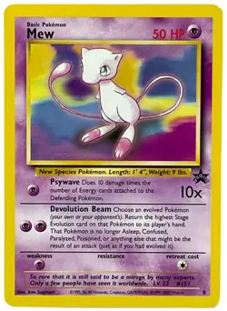 Pokemon TCG - Mew - 8 - Rare Promo - Wizards Black Star Promos [Near Mint] - Image 1