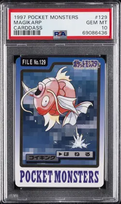 1997 POCKET MONSTERS CARDDASS #129 MAGIKARP PSA 10 - Image 1
