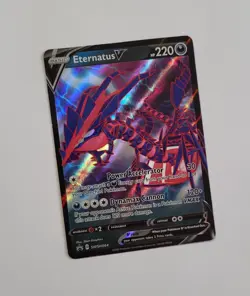 Pokemon Eternatus V SWSH064 Holo Black Star Promo Sword Shield Full Art 2020 TCG - Image 1