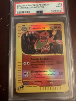 Charmeleon Expedition Reverse Holo Foil 73/165 Pokemon 2002 PSA 9 Mint - Image 1