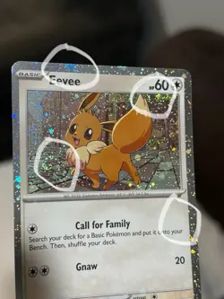 BLEED ERROR SWIRL 4x Eevee SVP 200 Promo Cosmo Swirl Pokemon Destined Rivals NM - Image 1