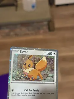 BLEED ERROR SWIRL 4x Eevee SVP 200 Promo Cosmo Swirl Pokemon Destined Rivals NM - Image 4