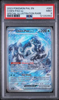 2023 Pokemon #261/193 Chien-Pao ex Special Illustration Rare PSA 9 - Image 1